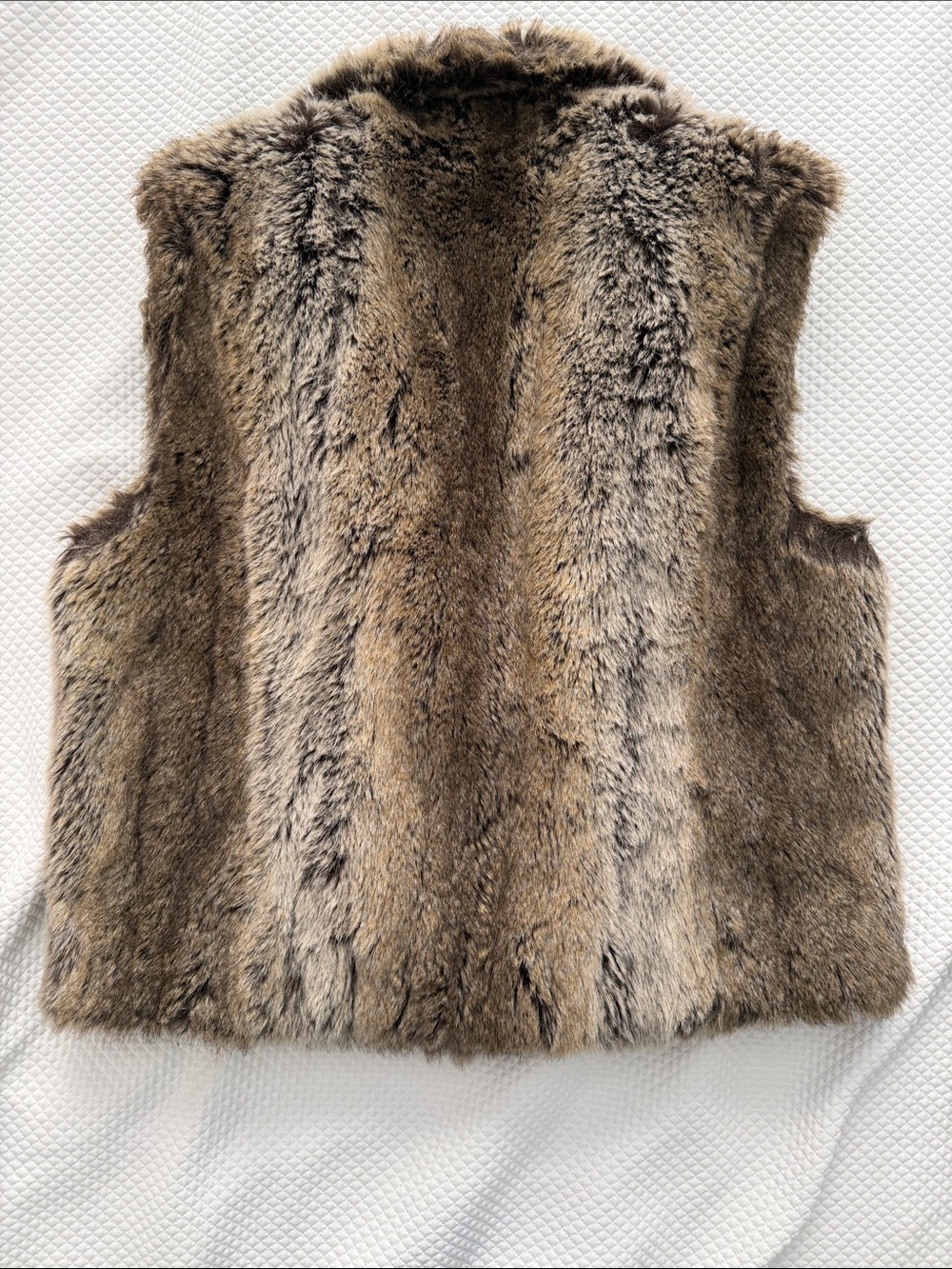 Lauren Ralph Lauren Brown Faux Fur Vest - Picture 3 of 3